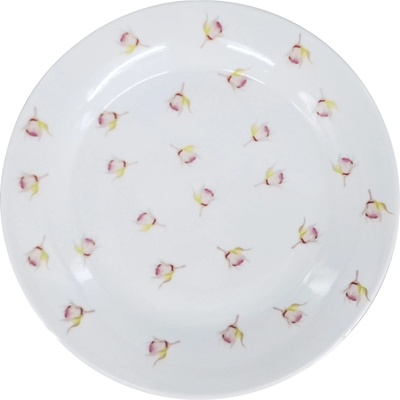 Mělký porcelánový talíř Ronda Poetica, ø 27 cm, květinový motiv, by inspire