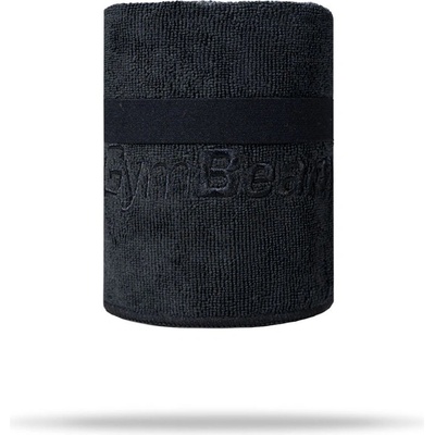 GymBeam Спортна микрофибърна кърпа Medium Black