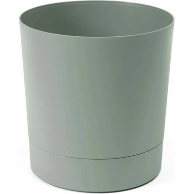 Lamela Kvetináč AURA + miska 38 cm, sivo-zelený