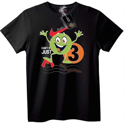 NOONEBRAND Тениска M3 забавен анимационен - 2XL, Black