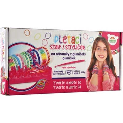 Pletací stav Udělej si svůj náramek - gumičky 600ks