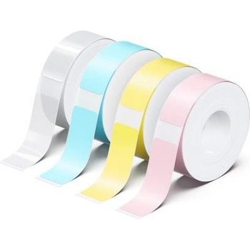 Compatible Комплект 4 бр. ролки етикети залепващи за stick easy up21, 4х 180 бр. , розова, жълта, синя, прозрачна (lf-label-stick-up21-pack)