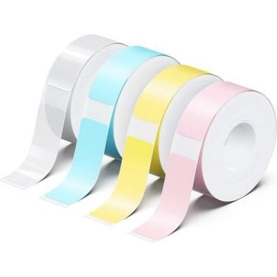 Compatible Комплект 4 бр. ролки етикети залепващи за stick easy up21, 4х 180 бр. , розова, жълта, синя, прозрачна (lf-label-stick-up21-pack)