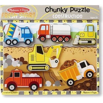 Melissa & Doug 13726 Пъзел строителни машини 6 ч (13726)