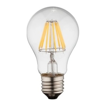Globo žárovka LED E27/ 8W Teplá bílá Filament 806 lumen čirá neStmívatelná