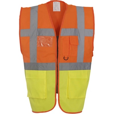 Yoko reflexná multifunkčná vesta HVW801 Fluorescent Orange