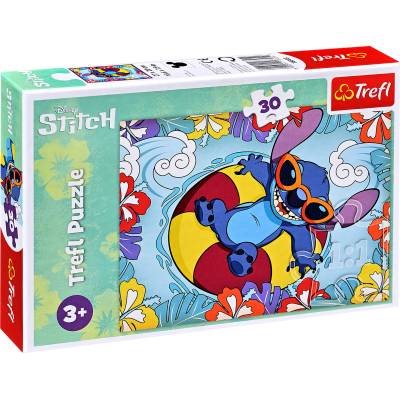 Trefl Пъзел Trefl от 30 части - Лило и Стич на почивка (18305)