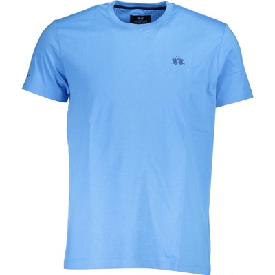 La Martina MEN'S SHORT SLEEVE T-SHIRT BLUE světle modrá