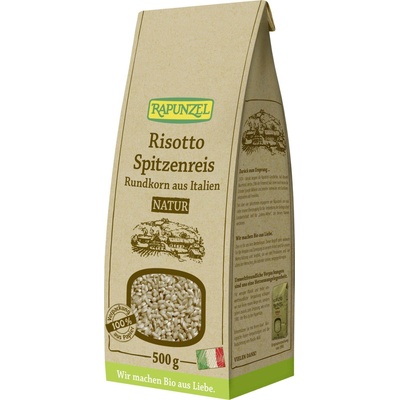 Rapunzel Bio kulatozrnná rýže Ribe na risotto přírodní a celozrnná 0,5 kg