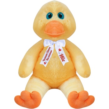 Image 1 of Плюшено пате с надписана панделка, 100 см (46529Н)