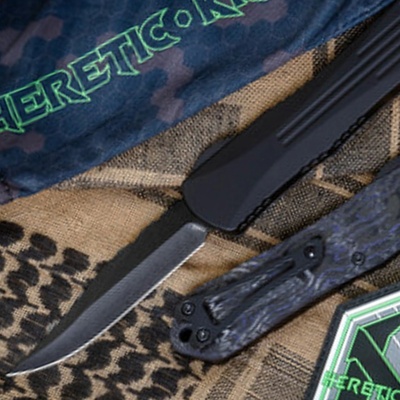 Heretic Knives Manticore E Black Bowie H026B-6A-PUCF