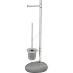 WENKO 19494100 - Четка за WC PEBBLE STONE 23, 5x70 cm блясък. хром/сива/сатен (WE0064)