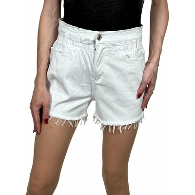 Yes Pink dámské džínové kraťasy ALOHA Bílá