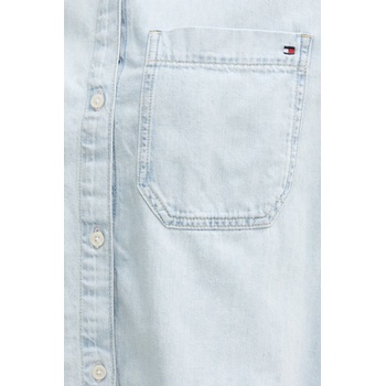 Tommy Hilfiger риза дамска от деним (WW0WW49573)