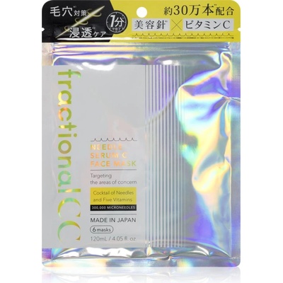 fractional CC Needle Serum C Face Mask озаряваща маска за лице с хидратиращ ефект 6 бр