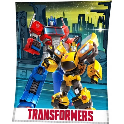Carbotex Detská deka Transformers farebná