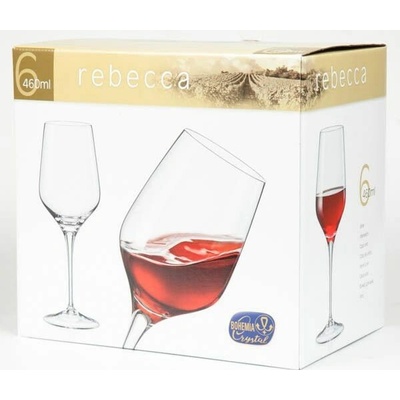 Crystalex poháre na víno REBECCA 6 x 460 ml