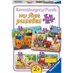 Ravensburger Пъзел Ravensburger 8 части 4 в 1 - Моят първи пъзел: Животни на строителната площадка (5717) - ozone