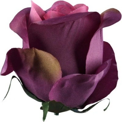 Umelá ruža puk purpurová 8 cm