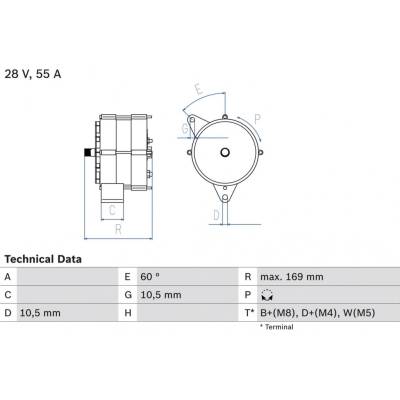 Generátor BOSCH 0 986 034 070 (0986034070)