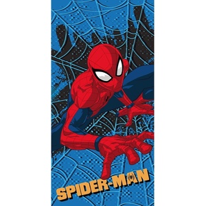 Jerry Fabrics Червено-синя детска кърпа от микрофибър 70x140 cm Spider-man - Jerry Fabrics (24TW169)