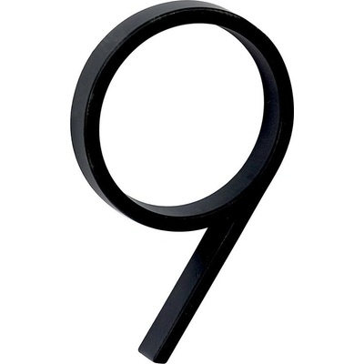 RN.125V.9.CE číslo "9" čierne Čierna