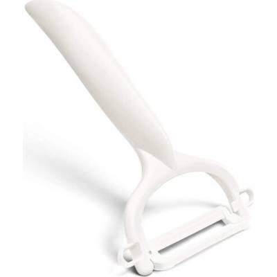 Škrabka Kyocera White | Oboustranná čepel: 4 cm | Extra ostrá škrabka | Čisté loupání ovoce a
