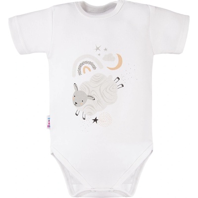 EEVI Body s krátkým rukávem MELLOW bílé Bílá