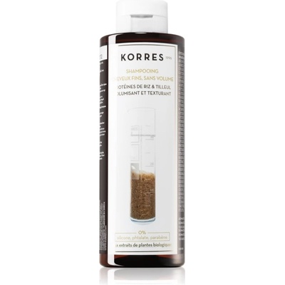 KORRES Rice Proteins & Linden шампоан за фина коса 250ml