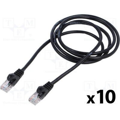 Lanberg PCU5-20CC-0300-BK Patch U/UTP Cat 5e RJ45 vidlice z obou stran lanko CCA