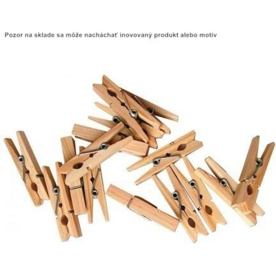 Dekoračný štipec drevený 4cm 25ks natural 23701
