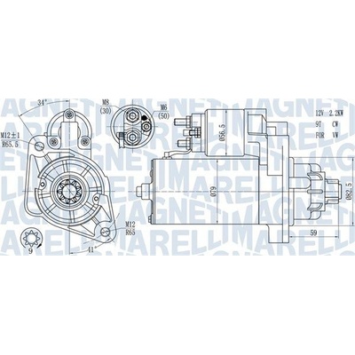 Štartér MAGNETI MARELLI 063721378010