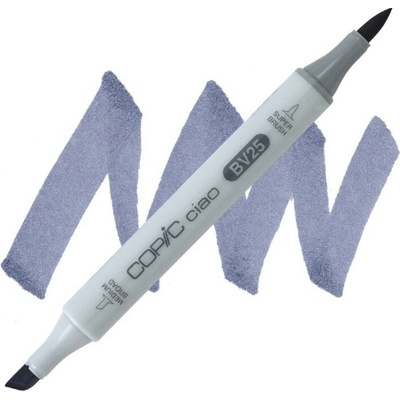 Lihová fixa COPIC Ciao oboustranná Brush & Chisel, Grayish violet (BV25)