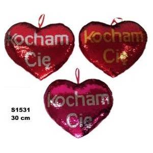 SUN-DAY Heart-shaped tinsel 30cm I Love You 3 colors 156068