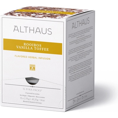 Althaus Čaj bylinný Rooibos Vanilla Toffee 15 x 2,75 g