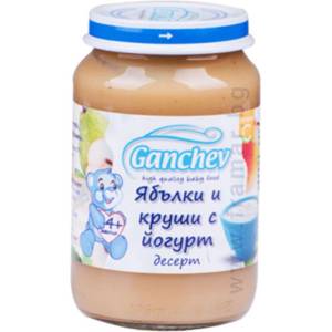 Ганчев пюре десерт ябълки и круши с йогурт -190 г