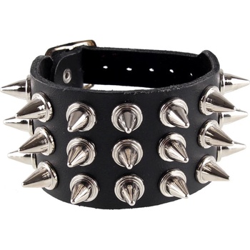 Black & metal гривна „ШИПЦИ 3" - bwz-018