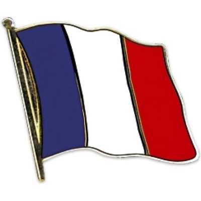 Odznak (pins) 20mm vlajka Francúzsko - farebný
