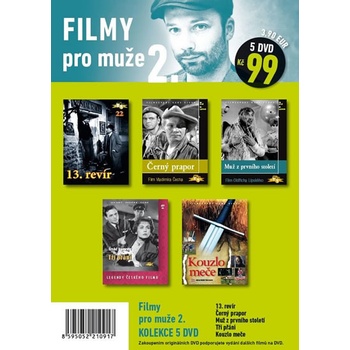 Filmy pro muže 2. - 5 DVD pošetka