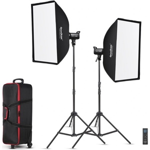 Godox SL100Bi LED Video Light Two Light Kit (2x 100W Bi-Color, 2800-6500K, Bowens Mount)