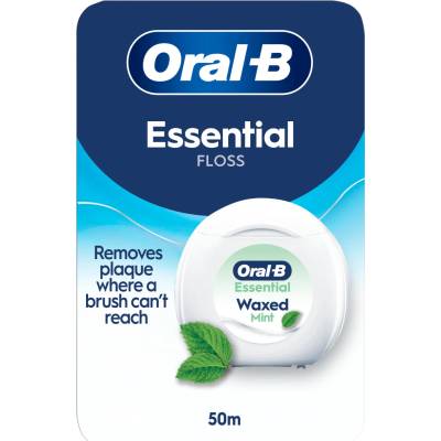 Oral B Dentálna voskovaná niť Essential Waxed Mint Floss 50 ml