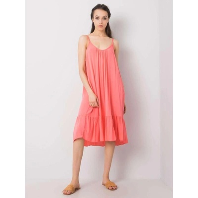 Dámske volánové šaty Madilyn TW-SK-BI-81961.98 coral