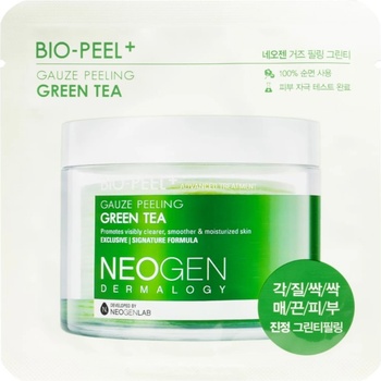 Neogen Bio-Peel+ Gauze Peeling Green Tea ексфолиращи тампони за лице за освежаване и хидратация 8 бр