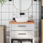 vidaXL Плот за баня 80x40x4 см масивно дърво бук (356005)