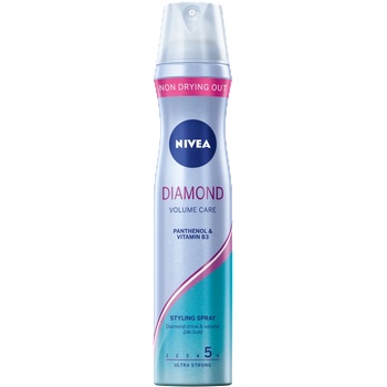 Nivea HCS Лак за коса за блясък и обем Diamond Volume Care Спрей за коса дамски 250ml