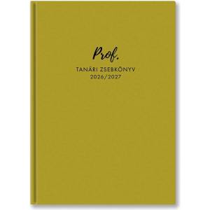 TopTimer Джобна книга за учителя TOPTIMER Prof PU кожена корица A/5 седмична 145x205 mm Горчица 2026-2027 27P100T-901 (27P100T-901)