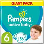 Pampers , Пелени, Active Baby, размер 6, 56 бр