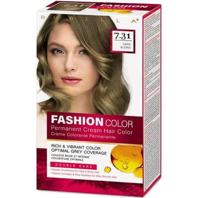 Rubella farba na vlasy dark blond 7.31 Fashion Color 2 x 50 ml + 15 ml