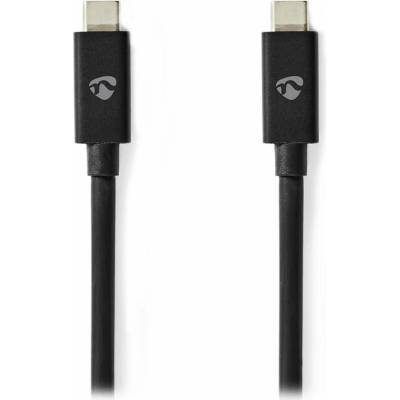 Nedis CCGP66020BK20USB 4.0 Gen 3x2/ USB-C zástrčka - USB-C zástrčka 2m černý