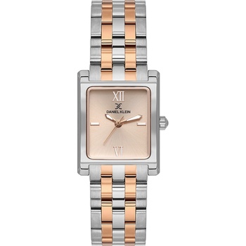 Daniel Klein Дамски часовник Daniel Klein DK. 1.14111-6 - Premium, Кварцов, 23x29.5mm, 3 ATM, Бежов